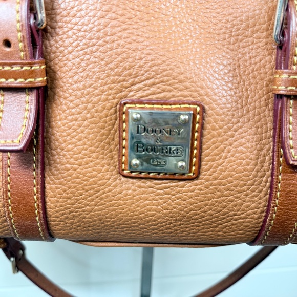 Dooney & Bourke Tan Leather Bristol Satchel - Picture 3 of 12